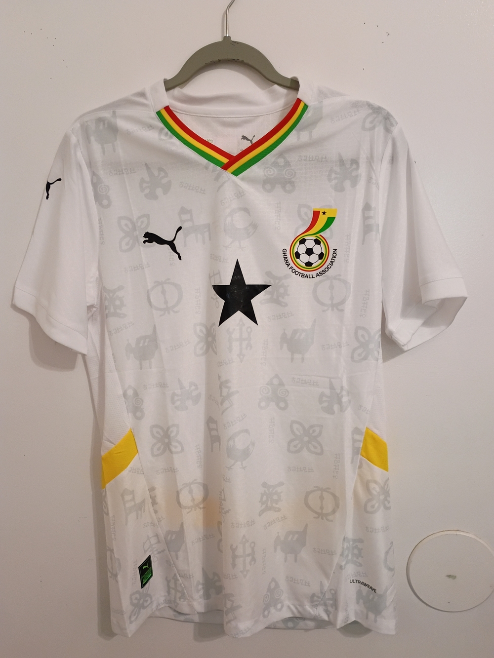 Puma Ghana Men's Football Team Jersey Sz L NWT